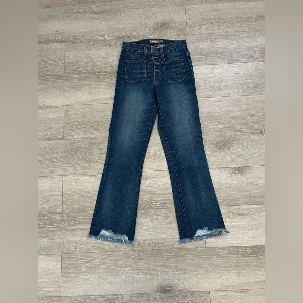 Point Sur Women's Blue Flared Jeans Size 25